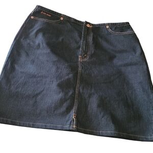 Lois Dark Wash Denim Skirt